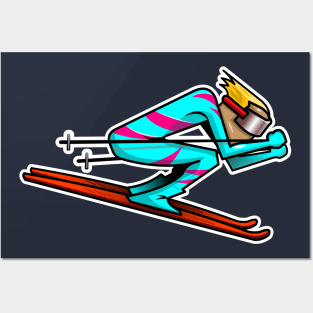 Skiing Posters and Art
